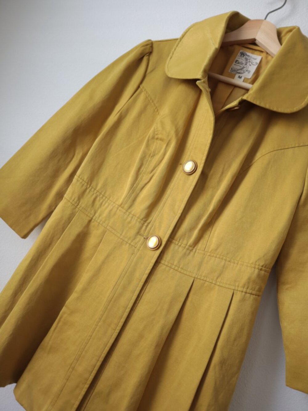 Y2K Tulle 3/4 Sleeve Pleated Saffron Princess Jacket | M